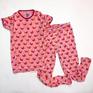 Kickee Pants Lotus Origami Crane Pajamas, Size 12